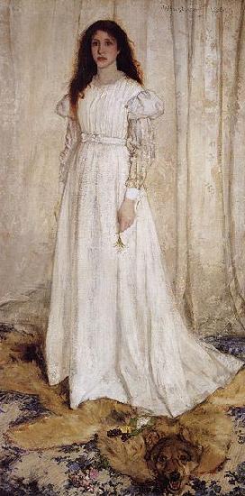 James Abbot McNeill Whistler Symphony in White no 1: The White Girl - Portrait of Joanna Hiffernan